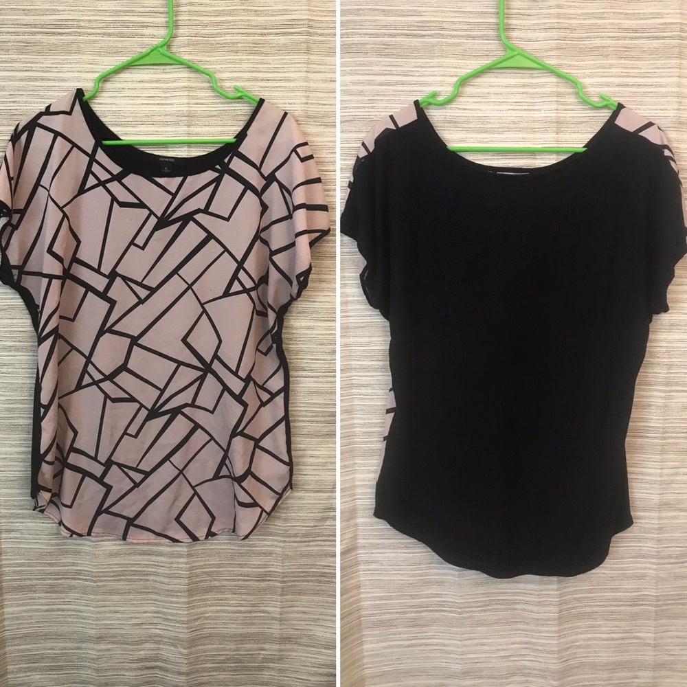 FINAL PRICE⬇️ Abstract print cap sleeve blouse
